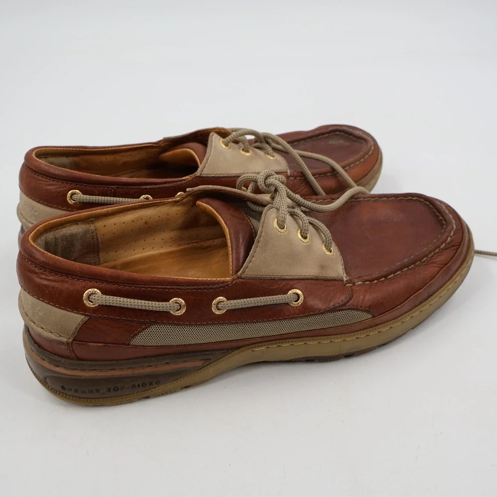 Sperry Gold Cup Boat Shoes Mens 11M Brown Deerskin Lined Leather 0638726